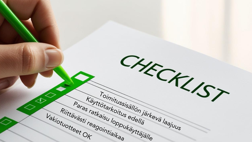 Ratkaisuehdotuksia suomalaista yrittäjyyttä tukeviin tositarinoihin – julkisten hankintojen tarkistuslista